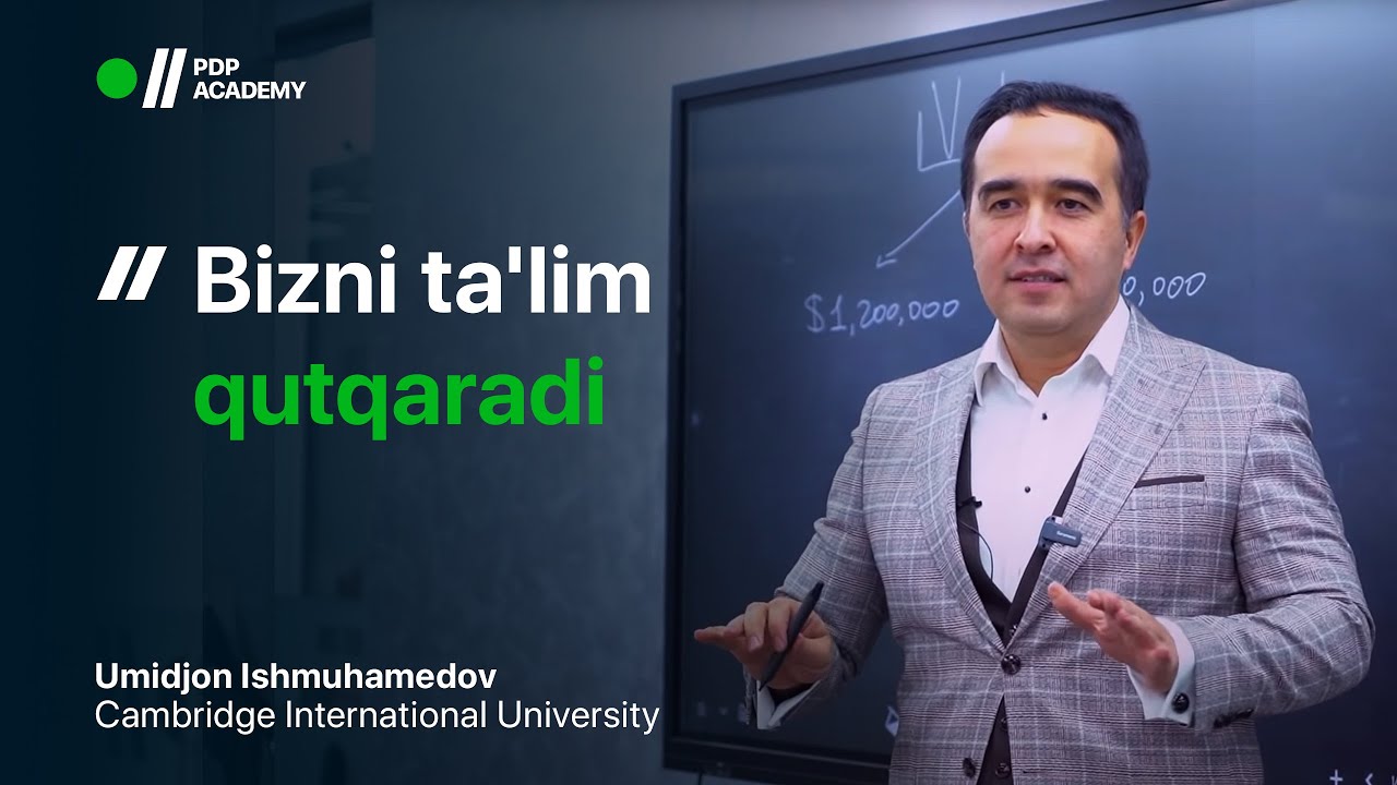 Umidjon Bizni ta'lim qutqaradi | Umidjon Ishmuhamedov - YouTube