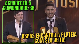 ASPAS FEZ A PLATEIA RIR COM SEUS DISCURSOS! ASPAS GANHA 3 PRÊMIOS E SAADHAK GANHA 1!