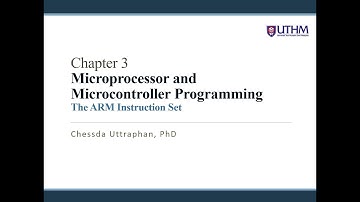 Chapter 3 - Microprocessor and Microcontroller Programming, The ARM Instruction Set (Part 1)