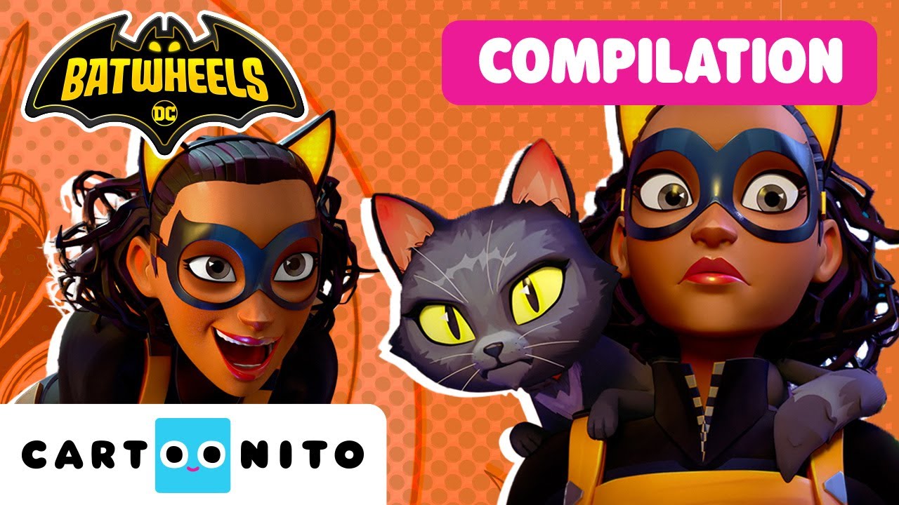 🐈 TOP 4 🐈 Best of Catwoman | Batwheels | Cartoon For Kids