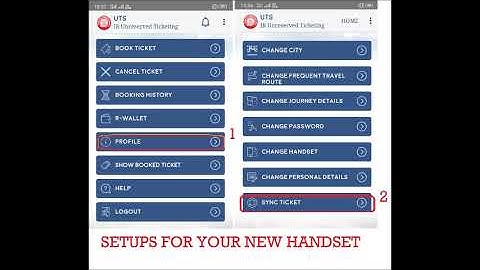 How to change your uts ticket from old mobile to new mobile