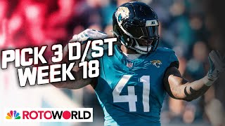 Jaguars, Lions, Bucs lead Defense (D\/ST) Start Em \/ Sit Em for Week 18 | Rotoworld | NFL on NBC