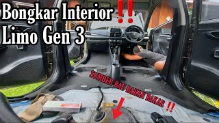 BONGKAR KARPET DASAR VIOS LIMO GEN 3‼️ TERNYATA KOTOR BANGET ‼️