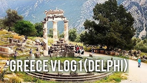 Greece travel  vlog including tour of delphi (part 1)