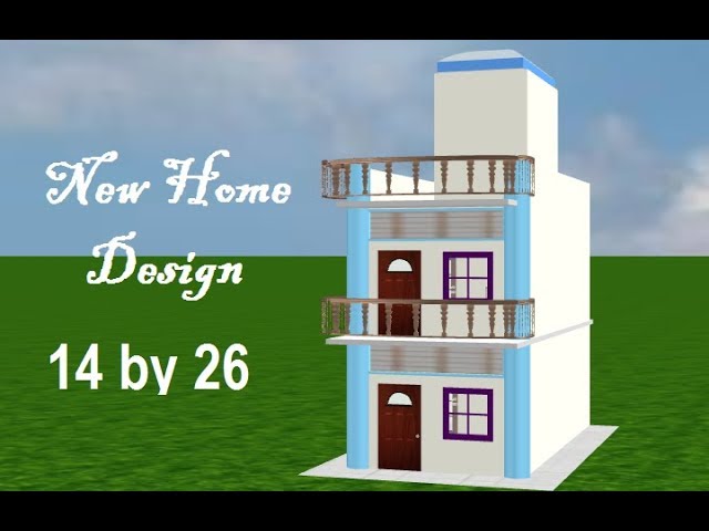 14 By 26 House Plan 14 By 26 Modern Home Design 14 By 26 Ghar Ka Naksha 14 By 26 Modern House Youtube