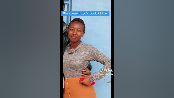 Meet a Kenyan lady who looks exactly alike with Charlene Ruto a daughter  to Kenya's  President