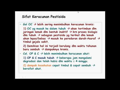 Video: Keracunan Organofosfat: Gejala, Pengobatan, Dan Banyak Lagi