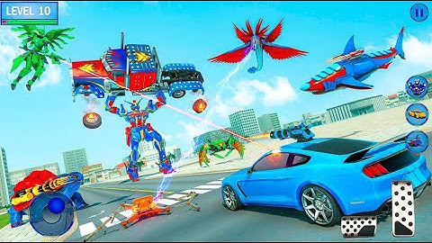 Police Shark Robot Car Game - Police Games - Android Gameplay Walkthrough Part 2