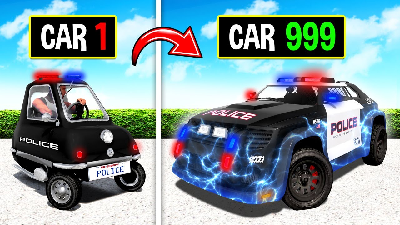 Upgrading WORST to GOD POLICE CAR in GTA 5!