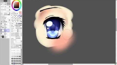 anime eye tutorial (Paint tool SAI)