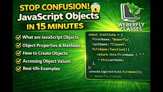Stop Struggling with JavaScript Objects! Explained in 15 Minutes with Examples |Beginner to Advanced