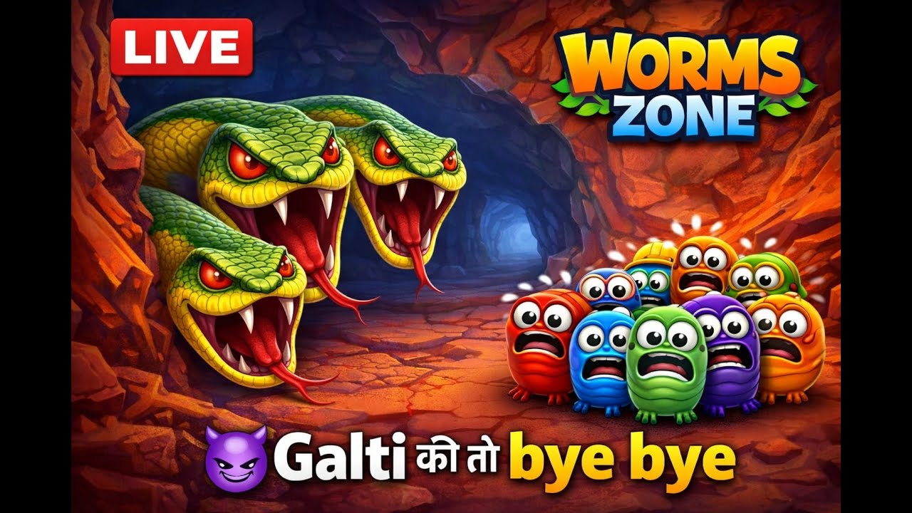 Grow Bigger, Rule Faster 🐛King of Worms Zone live stream-  