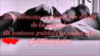 Vignette de la vidéo "♥Como tratar a una mujer  Letra♥ Canción Romántica"