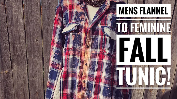 SOLD-Upcycling a men’s flannel shirt into a feminine fall tunic!