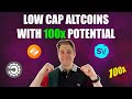 Low cap altcoins with 100x potential