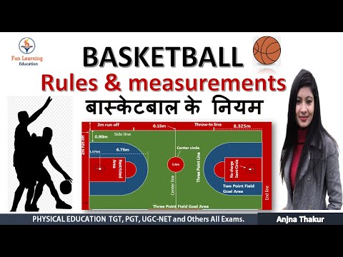 Basketball rules in Hindi | basketball court measurement
