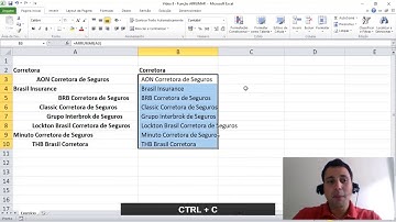 Função ARRUMAR no EXCEL