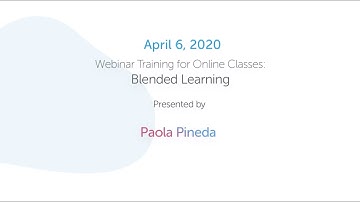 Blended Learning Webinar