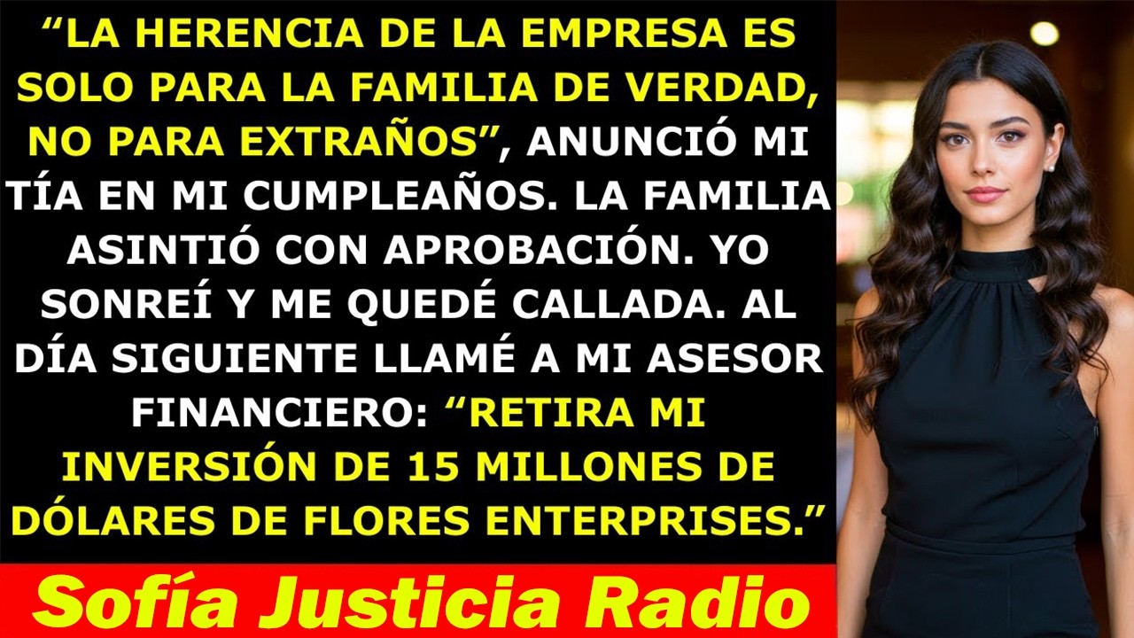 Mi Tía Dijo Que la Herencia Era “Solo Para la Familia” — No Sabía Que Yo Era la Principal Accionista