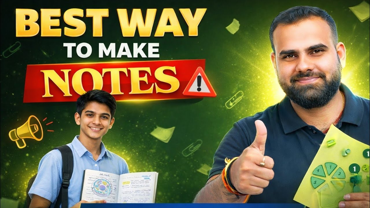 Stop Making Bad Notes | Best Notes Making Method - YouTube