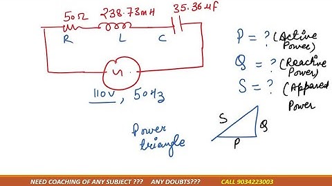 calculation active power, reactive power,and draw power triangle