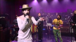 Edward Sharpe and The Magnetic Zeros Live on Letterman - Man On Fire - 2012 chords