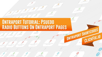 Ontraport Tutorial Psuedo Radio Buttons On Your Ontraport Pages