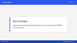 SS 2 Civic Education - Citizenship and National Development | Nigerian Curriculum