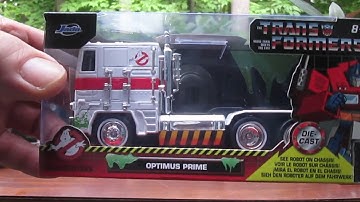 Ghostbusters Transformer Optimus Prime JADA Character Truck Toy Unboxing Review Happy Birthday Timmy