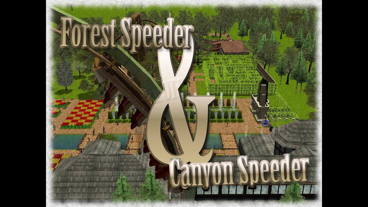 RCT3: Forest&Canyon Speeder (Big Bahn & B&M Floorless Coaster) [HD+]