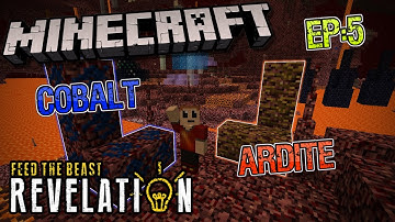 Minecraft FTB Revelation EP5: Cobalt & Ardite, Plus Nether Quartz!
