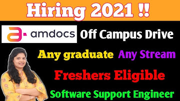Amdocs Off Campus Drive 2021 | Freshers Eligible | #freshers #TRENDING16 #update #jobs #IT #2021jobs