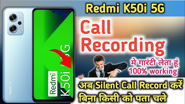 How to Call Recording in Redmi K50i/Redmi K50i me Auto Call Recording Kaise Kare/call recording