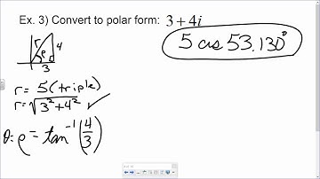Saxon Advanced Math Lesson 64 Polar Form of Complex Numbers