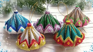? Новогодние игрушки на елку своими руками из фоамирана ? diy christmas ornaments видео