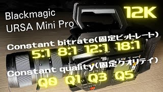 【12K】Constant bitrate(固定ビットレート)&Constant quality(固定クオリテイ)
