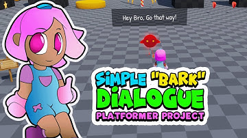 Platformer Project Simple "Bark" Dialogue! #tutorial