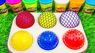 Best Learn Numbers, Learning Colors with Squishy Grid Balls | Preschool Learn Counting Toy Video