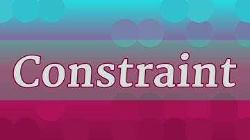 CONSTRAINT pronunciation • How to pronounce CONSTRAINT