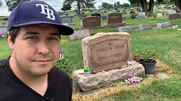Grave of JAMES DEAN - Tour of His Hometown & Birthplace - Paying My Respect To My Childhood Idol