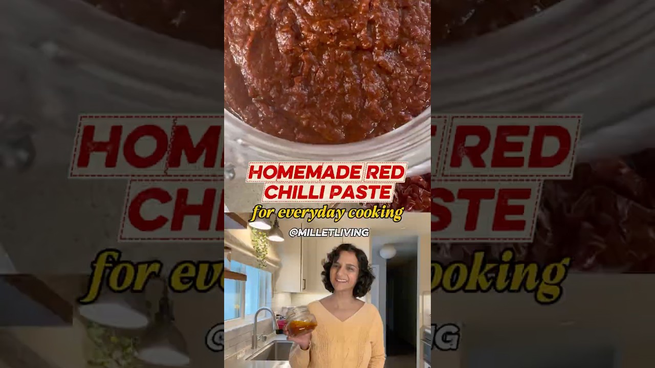 Homemade Red Chilli Paste.