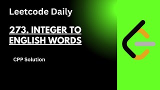 273. Integer to English Words | Leetcode Daily | Hindi