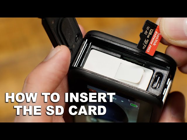 GoPro Hero 11: How to Insert the SD Card 