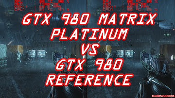 Crysis 3 GTX 980 Matrix Platinum Vs GTX 980 FPS Frame Rate Comparison