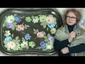 Цветы. Живопись маслом. Замалевок на подносе гитарной формы. Мастер-класс от Ларисы Гончаровой