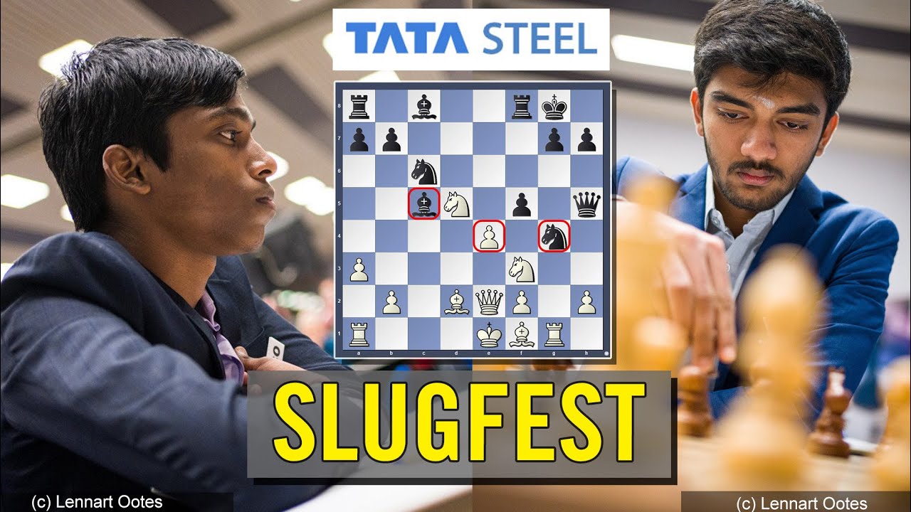 Gukesh D vs Praggnanandhaa R , Tata Steel Masters 2023,tamil chess  Channel,Chess gmes in tamil 