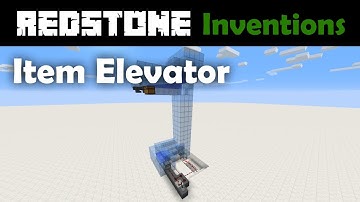 Working Item Elevator in Minecraft 1.9 (15w39c+)