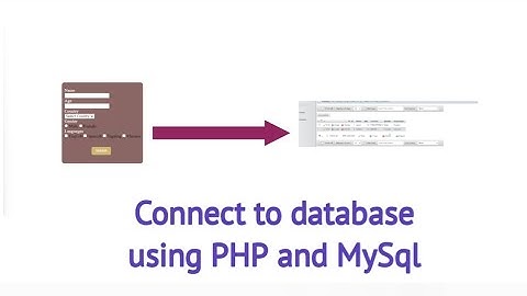 How to connect database using PHP and Mysql - with Source Code