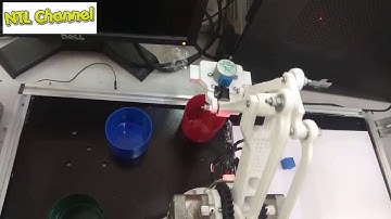 ĐNTN Demo || Cánh tay Robot phân loại vật thể (màu sắc) bằng xử lý ảnh (Matlab)