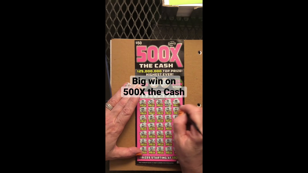 Got A Nice Big Win On Florida Lottery 500X The Cash Scratch Off Ticket 